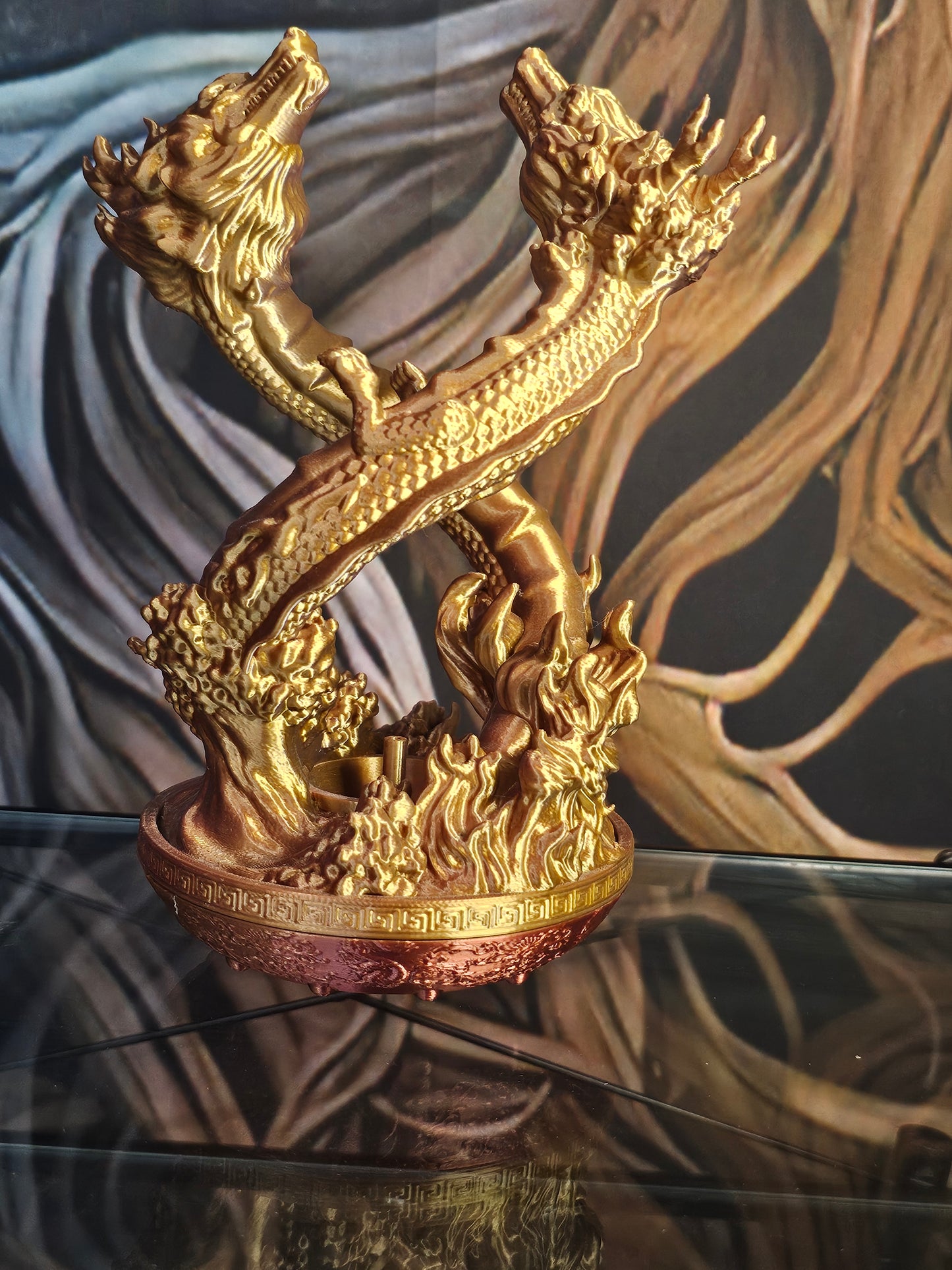 Twin Dragon Incense Holder