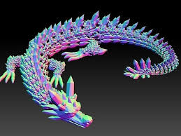 3D printed Articulated Dragon